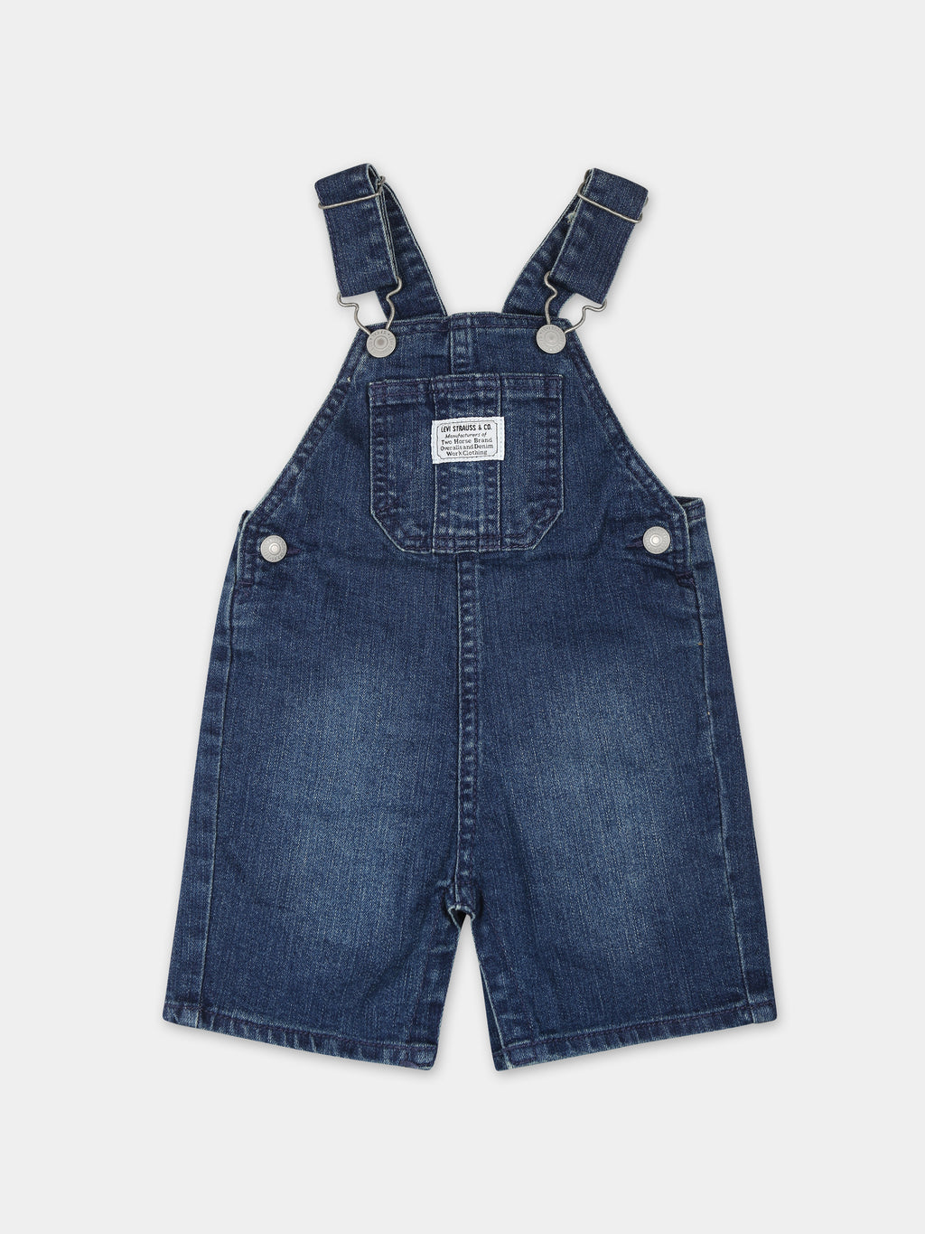 Blue dungarees for babykids with  logo